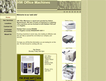 Tablet Screenshot of hwofficemachines.com